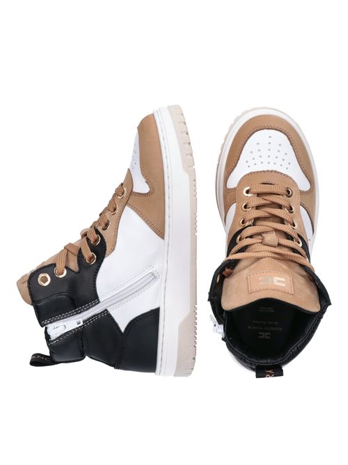Sneakers alta logo ELISABETTA FRANCHI | E0350NERO